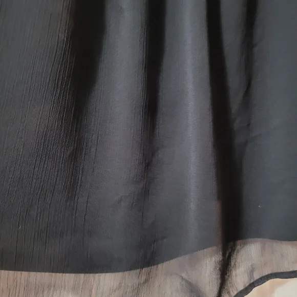 CeCe Elegant Black Ruffle Sleeve Women's Top - Picture 3 of 5